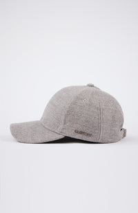 Melton Wool Cap in Light Grey