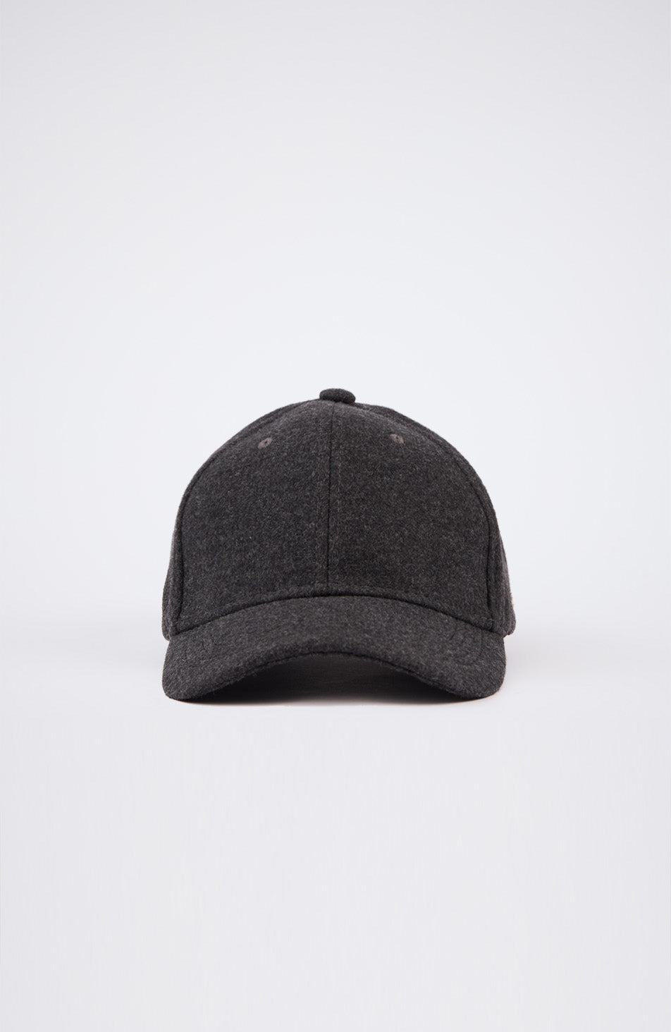 Melton Wool Cap in Dark Grey