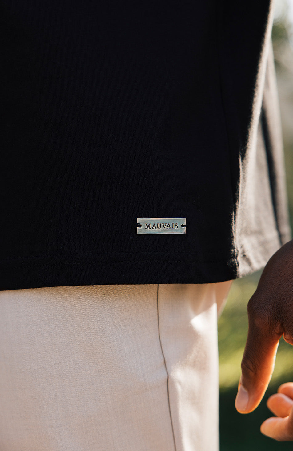 Signature Oversized Tee in Black