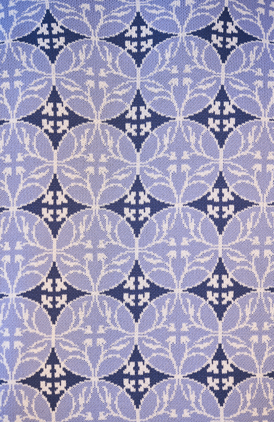 Cabo Slim Knit Shirt in Blue