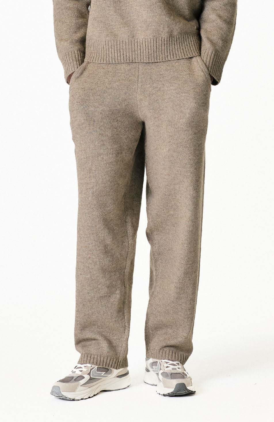 Monogram Montreux Knit Jogger in Taupe