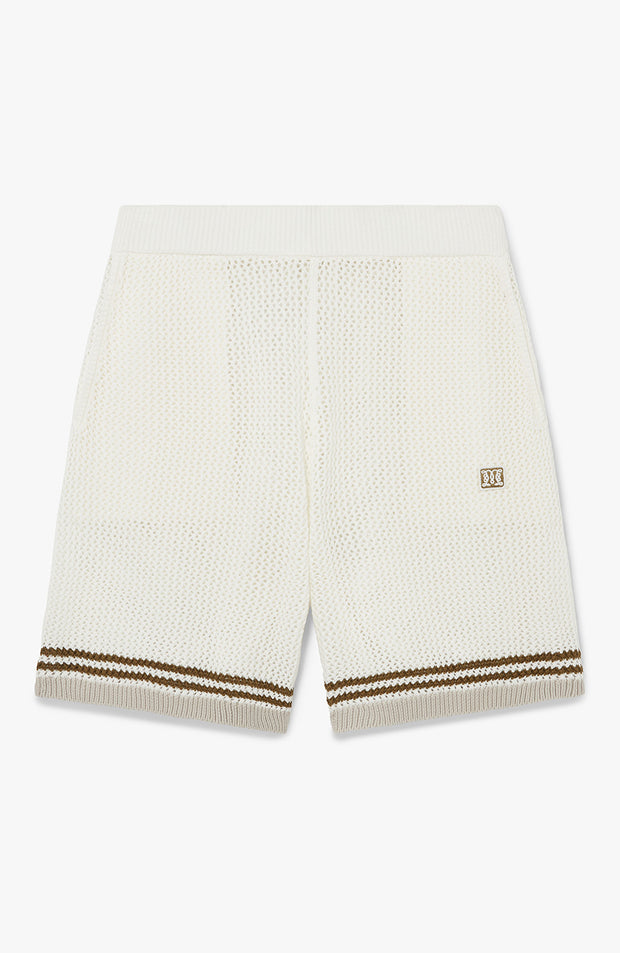Malibu Cotton Crochet Shorts in White