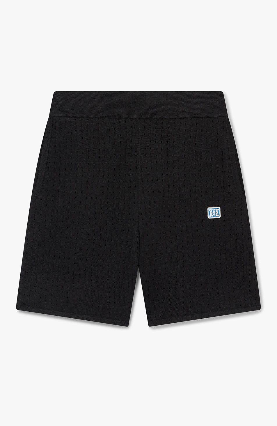 Marmont Pointelle Knitted Shorts in Black