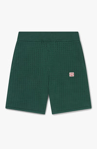 Marmont Pointelle Knitted Shorts Green
