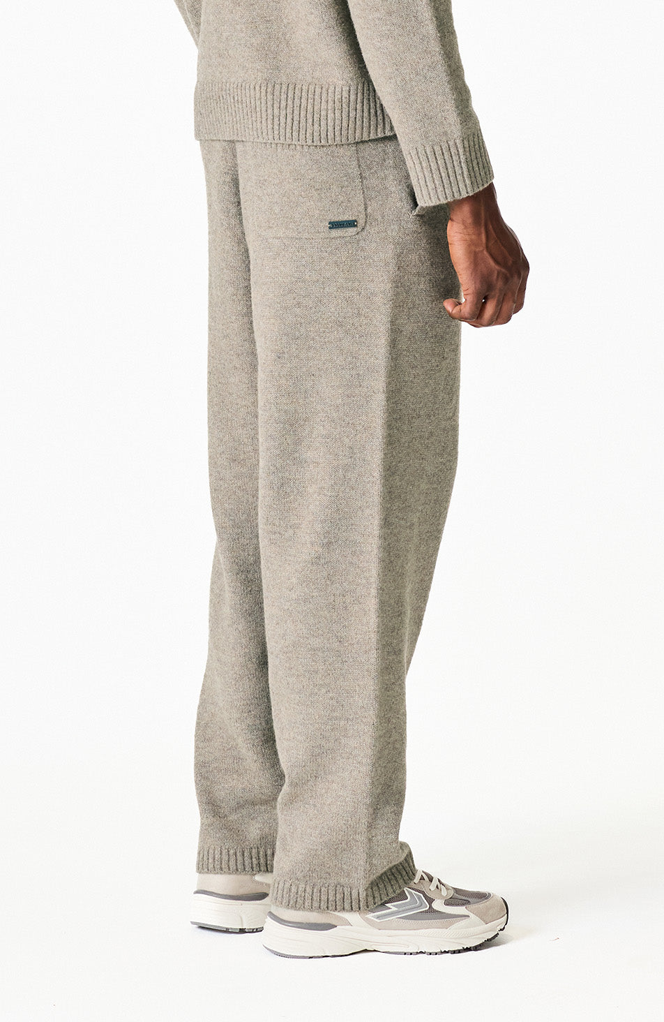 Monogram Montreux Knit Jogger in Taupe