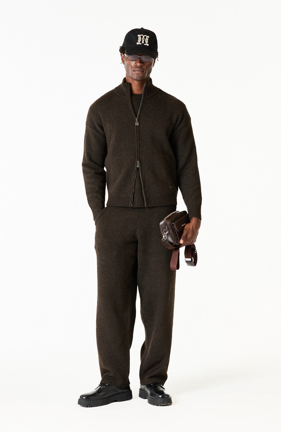 Monogram Montreux Knit Jogger in Brown