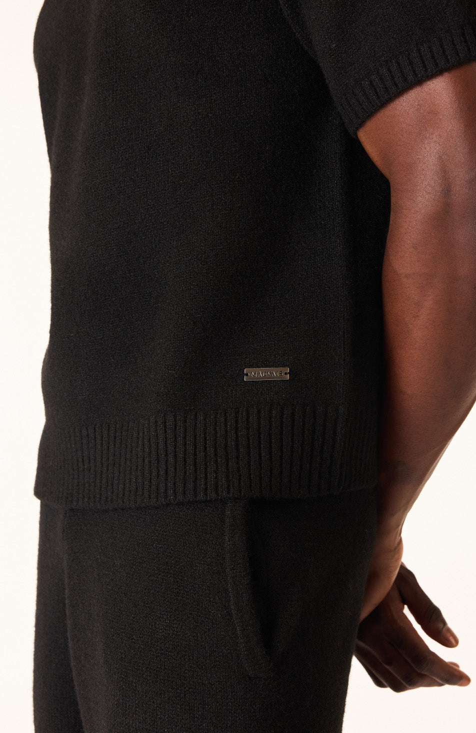 Monogram Montreux Knit T-Shirt in Black