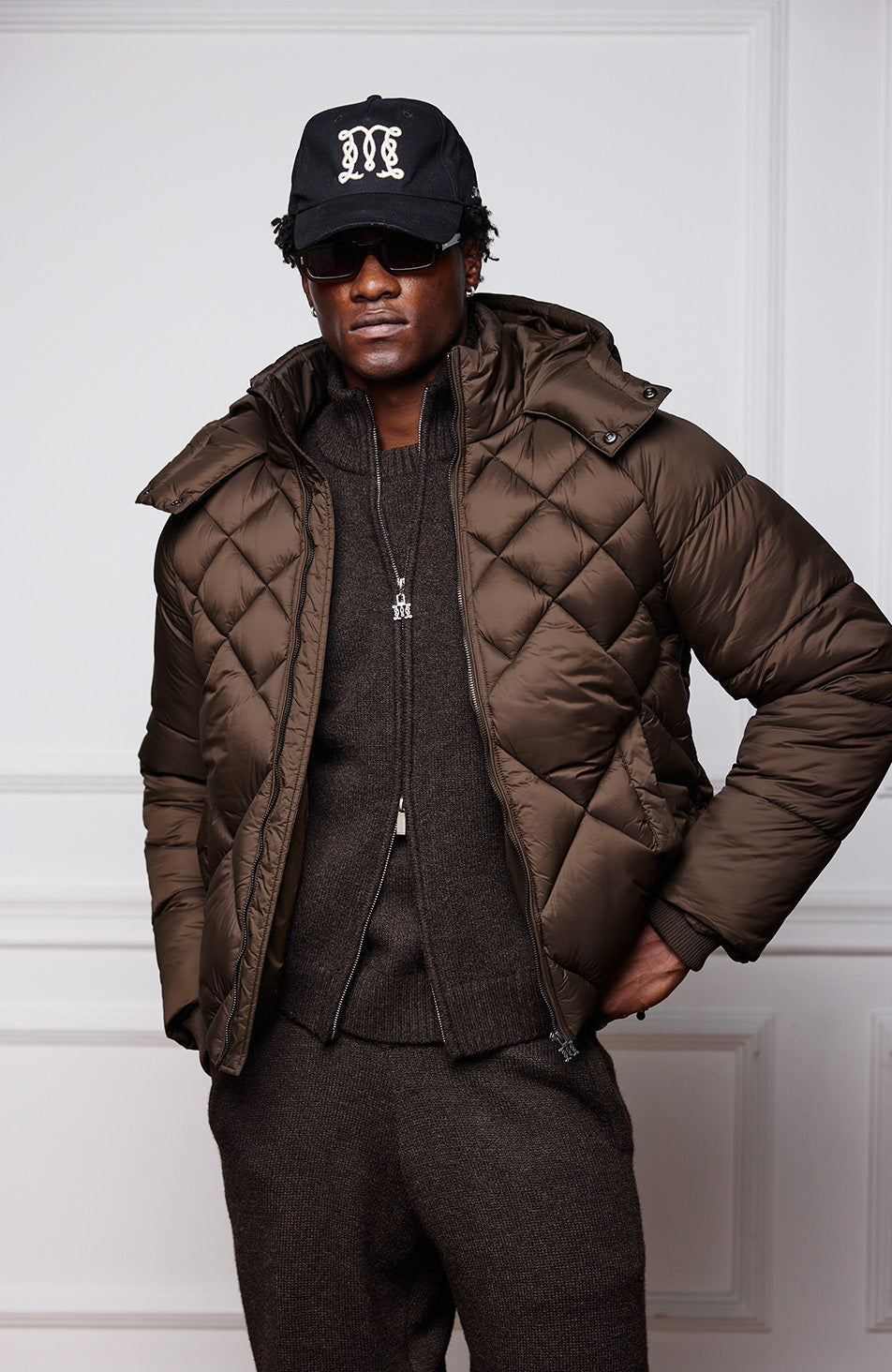 Verbier Puffer Jacket in Brown