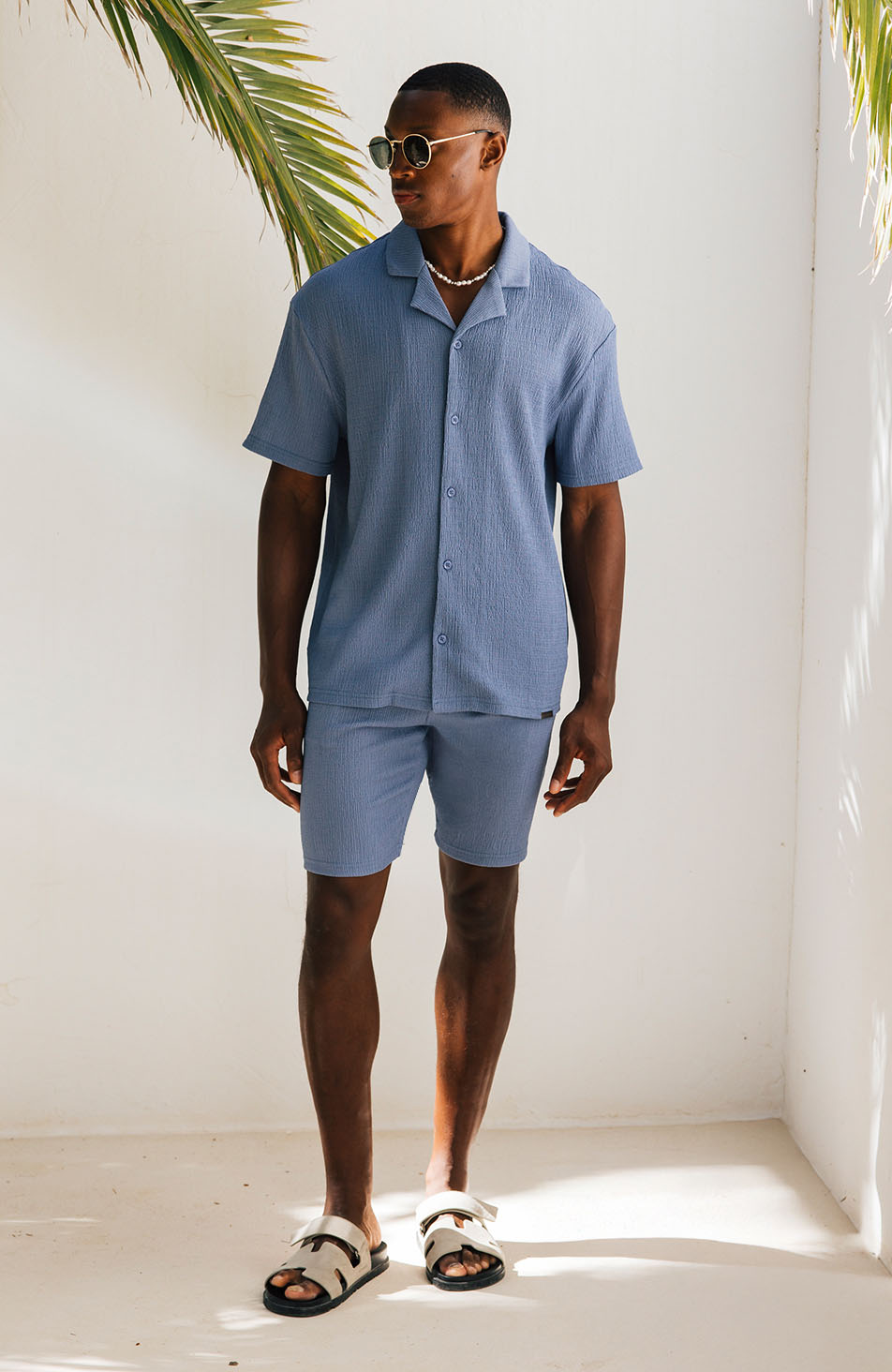 Eivissa Relaxed Fit Shirt in Storm Blue