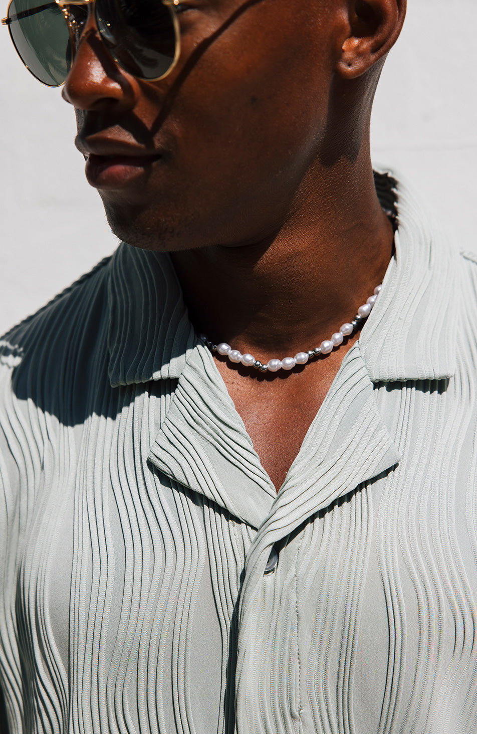 Relaxed Fit Wave Shirt in Sage