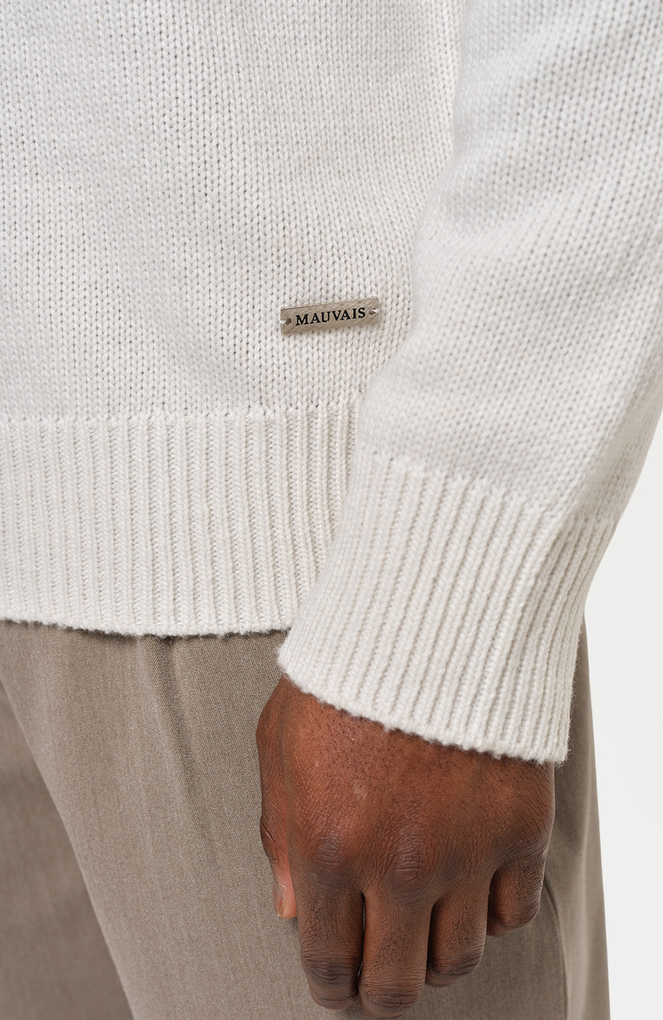 Harlem Knitted Jumper in Ecru