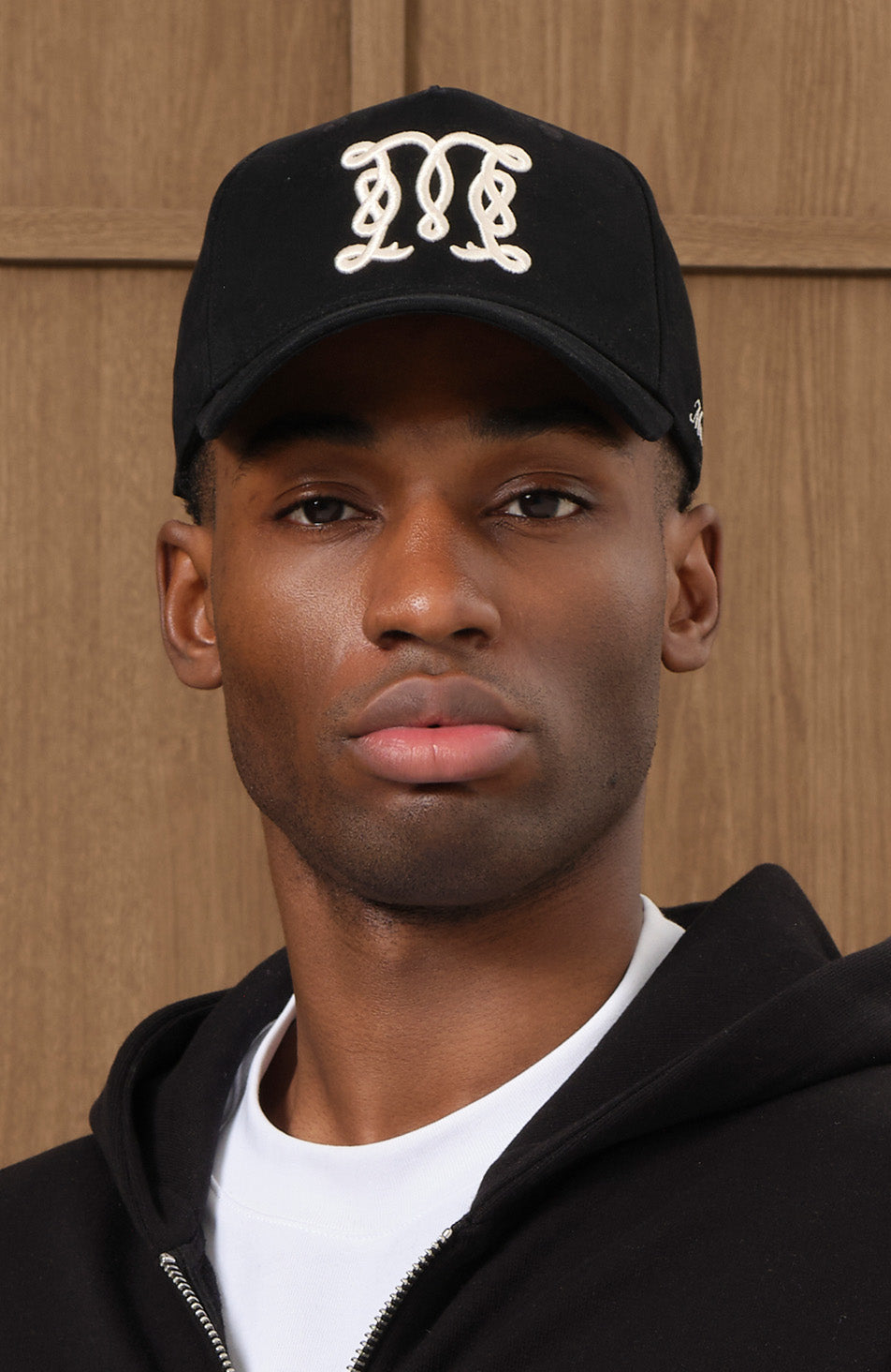 Monogram Trucker Cap in Black