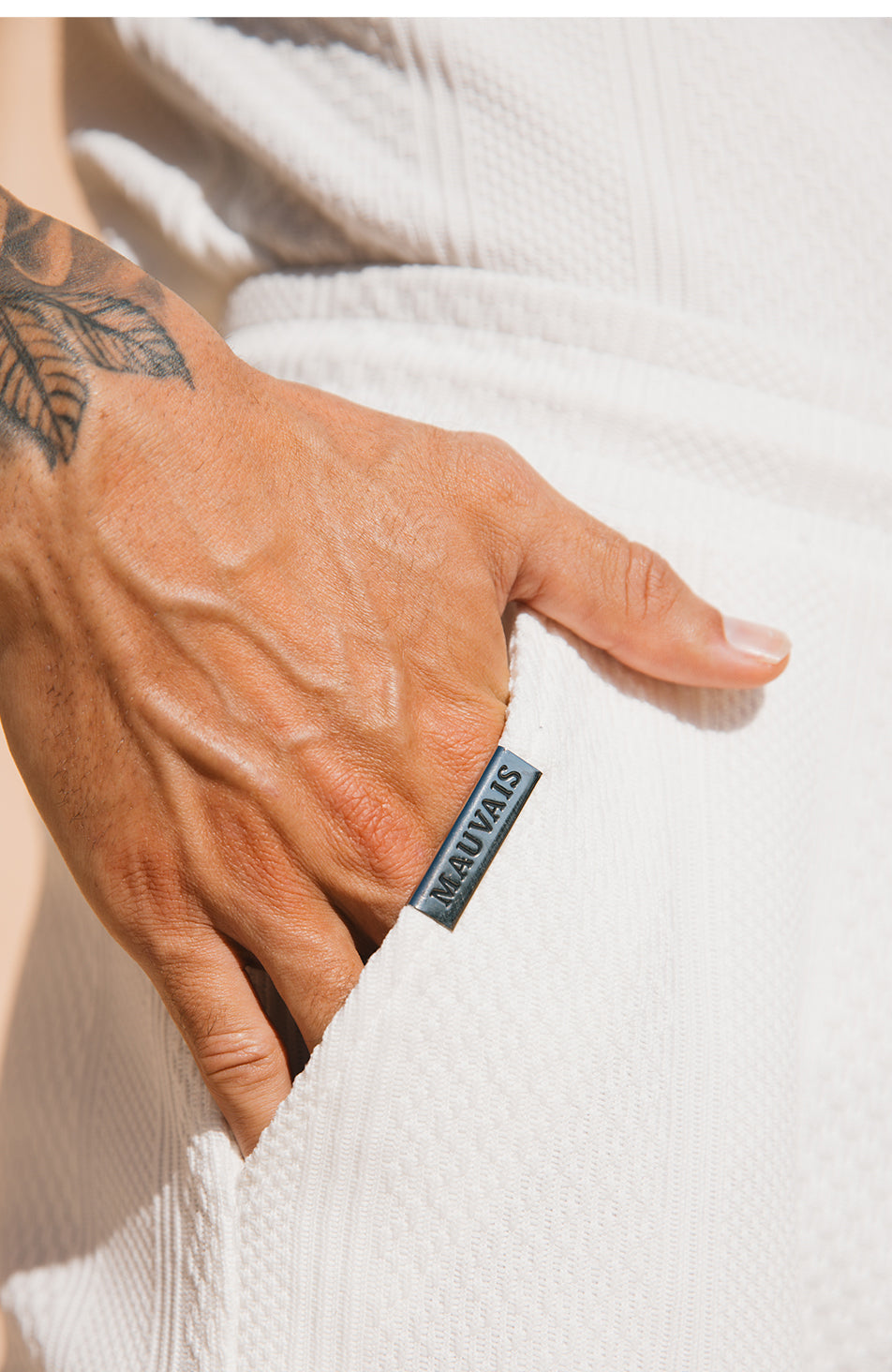 Cedro Knit Shorts in White