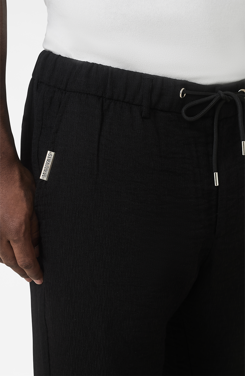 Fiorano Relaxed Fit Trousers in Black