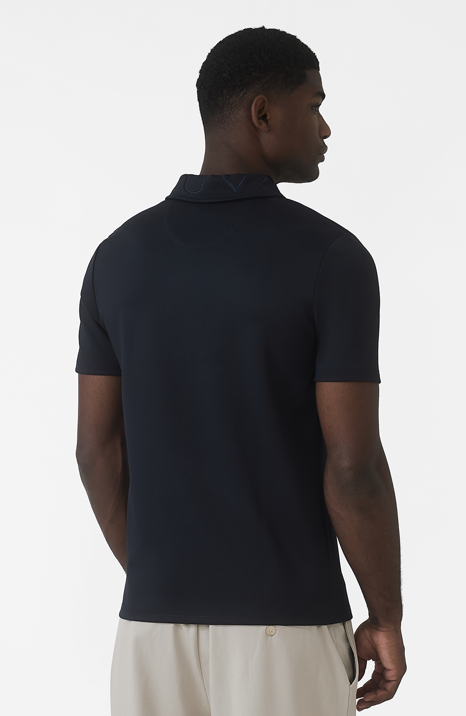 Signature Embroidery Logo Polo in Navy