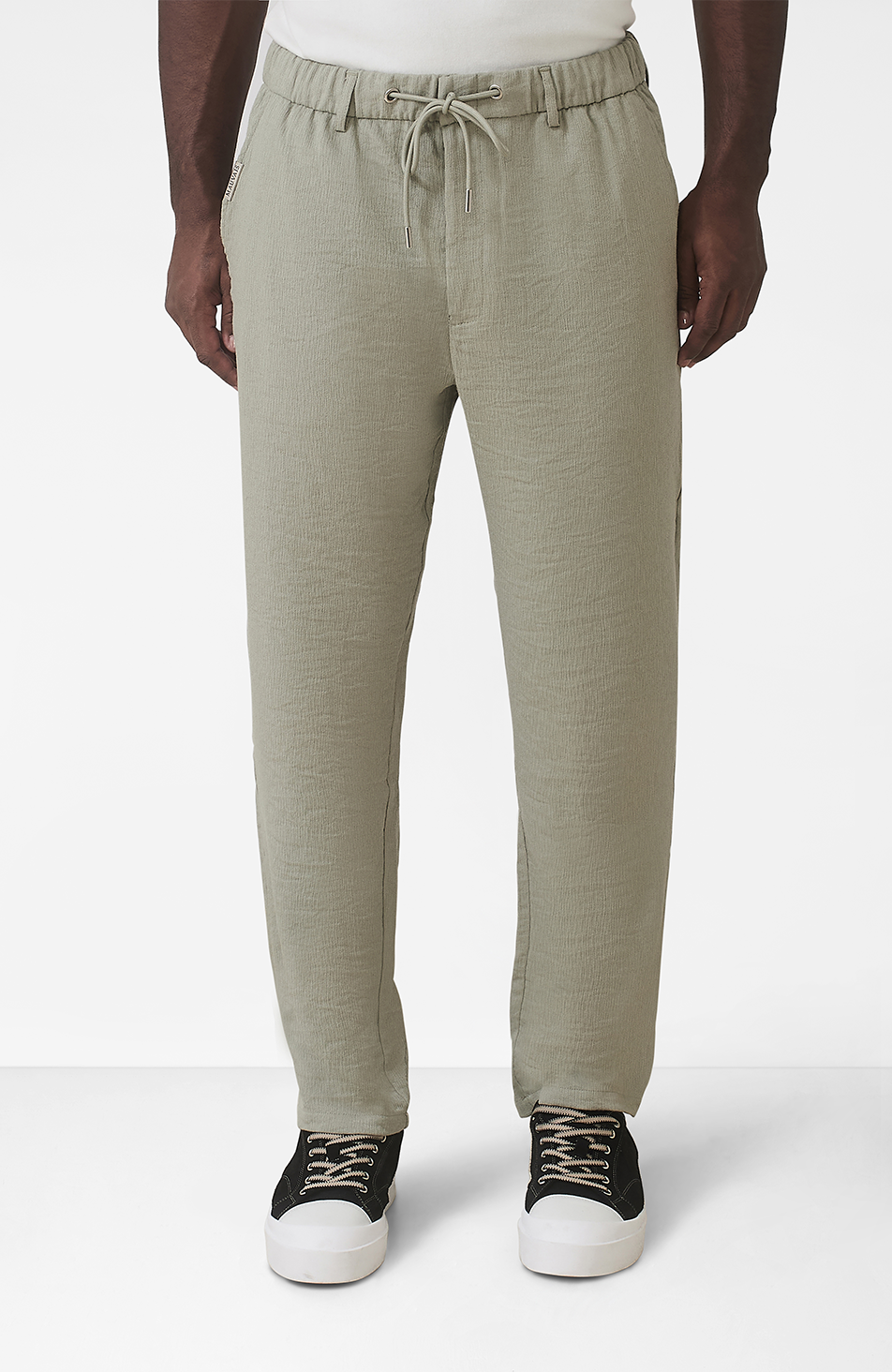 Fiorano Relaxed Fit Trousers in Sage