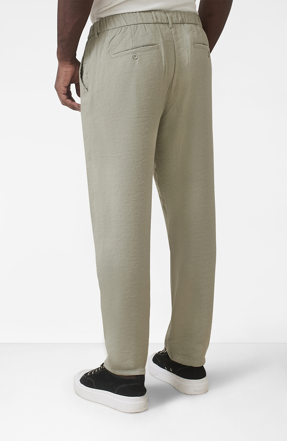 Fiorano Relaxed Fit Trousers in Sage