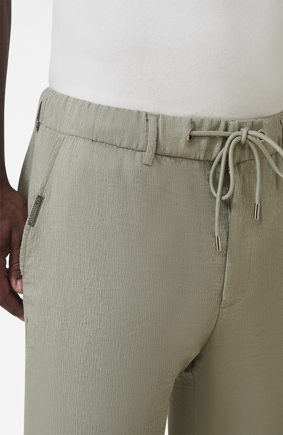 Fiorano Relaxed Fit Trousers in Sage