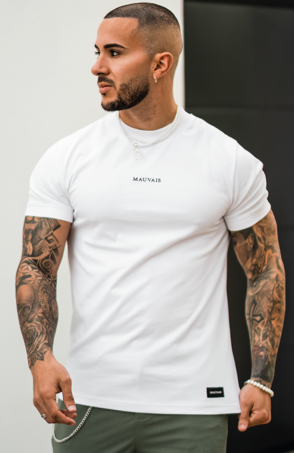 Slim Tee in White