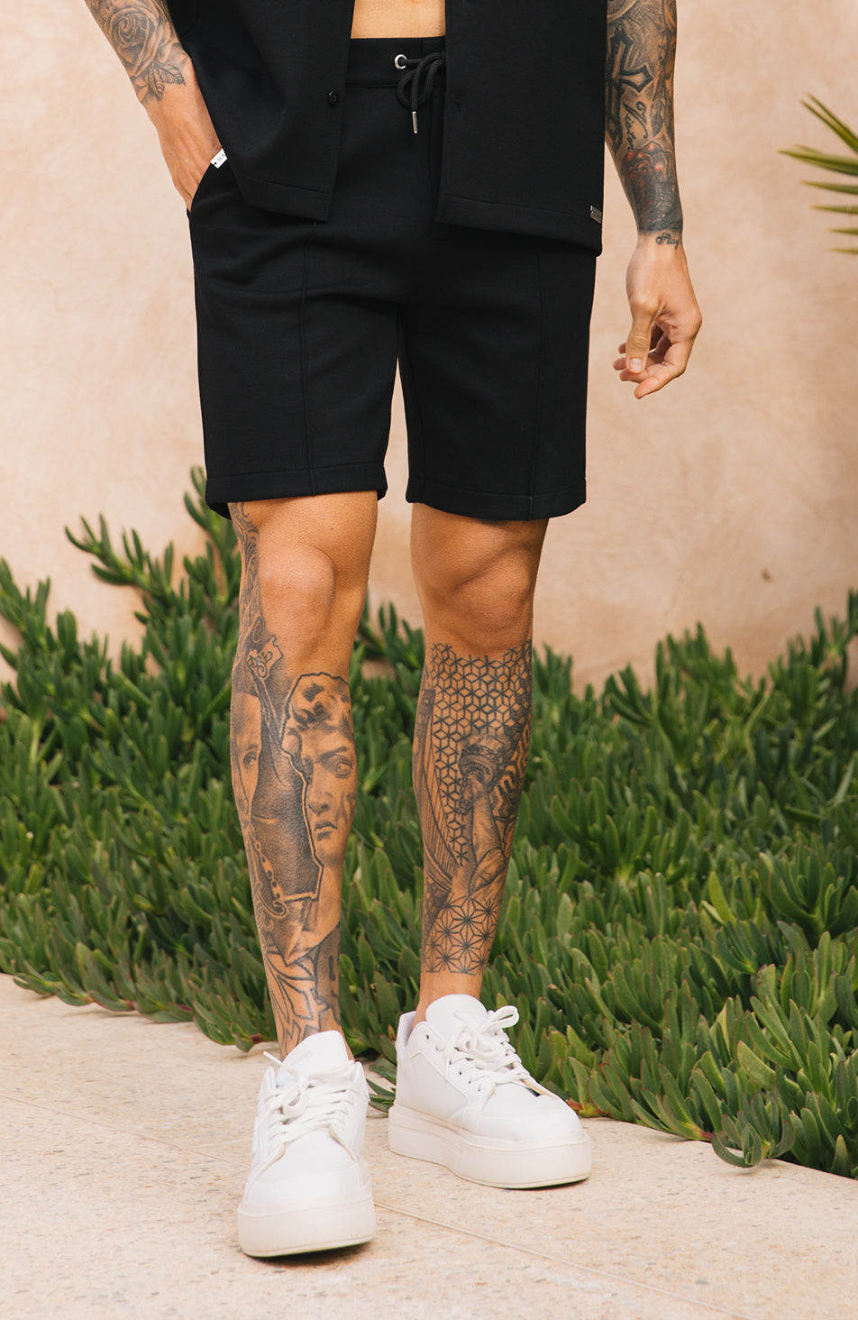 Lowell Luxe Shorts in Black
