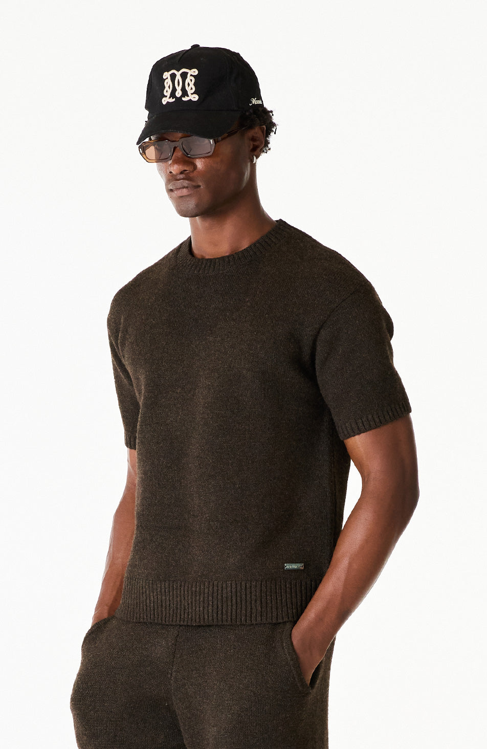 Monogram Montreux Knit T-Shirt in Brown
