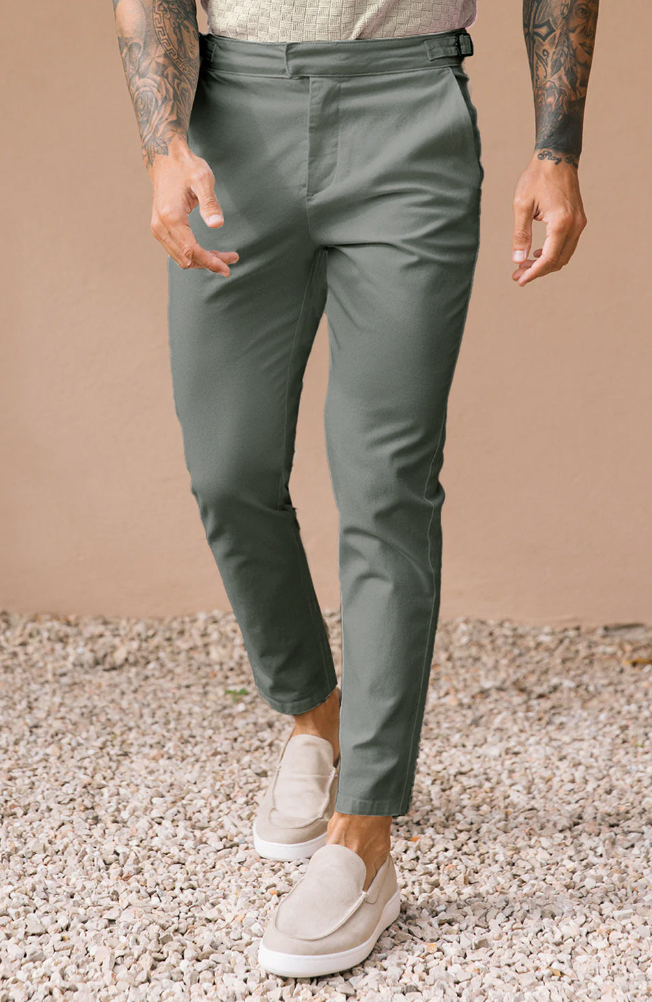 Beaufort Chinos in Sage Green