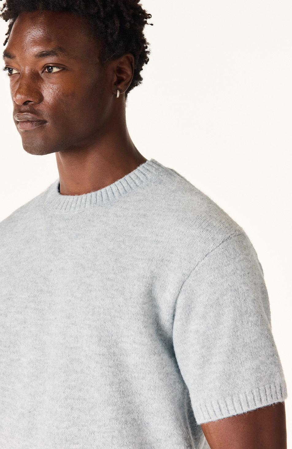 Monogram Montreux Knit T-Shirt in Grey