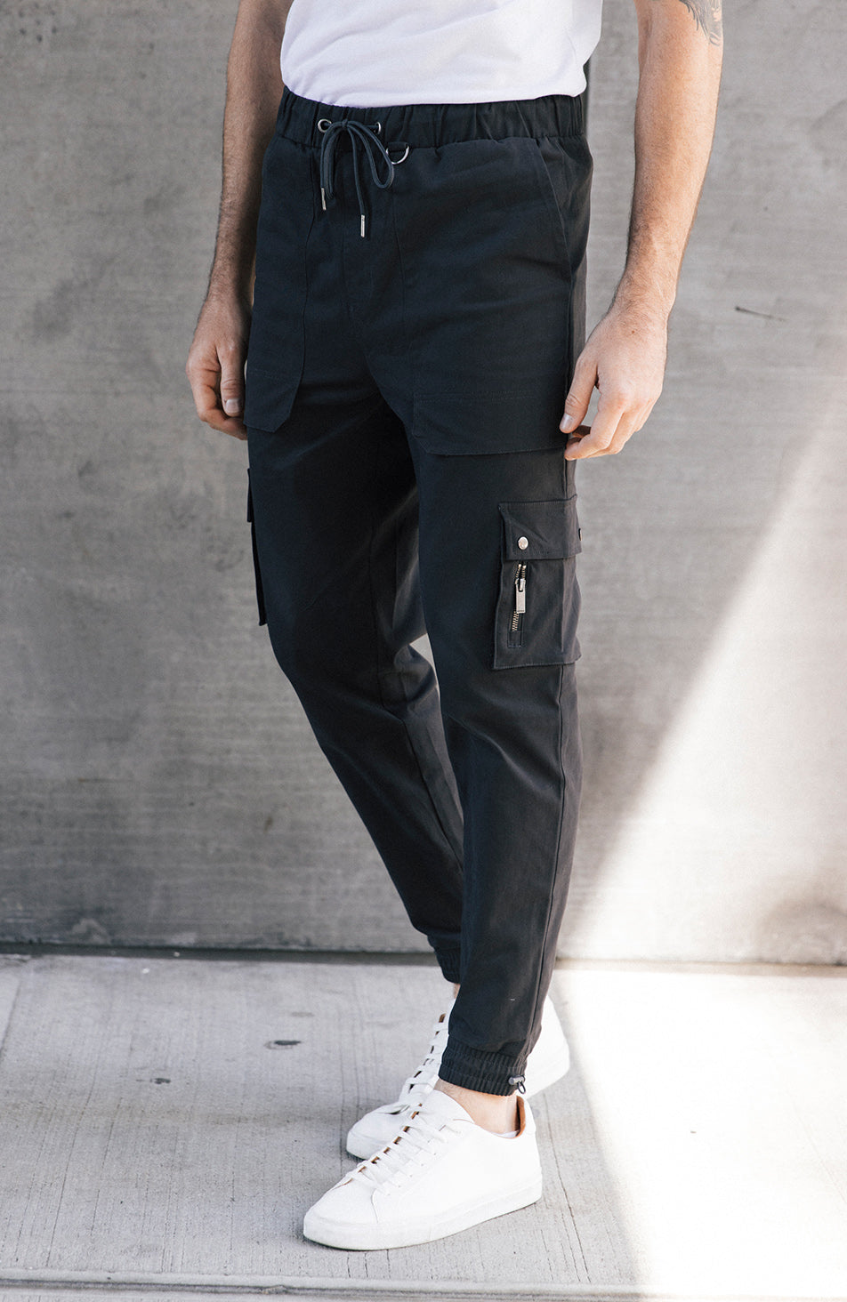 Cargo Trousers in Charcoal