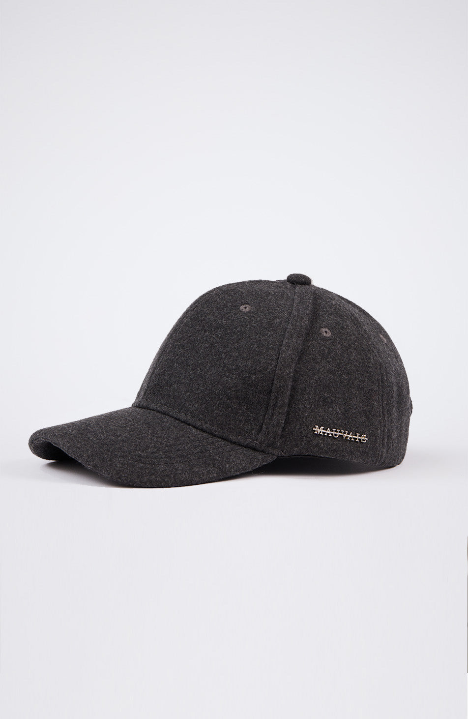 Melton Wool Cap in Dark Grey