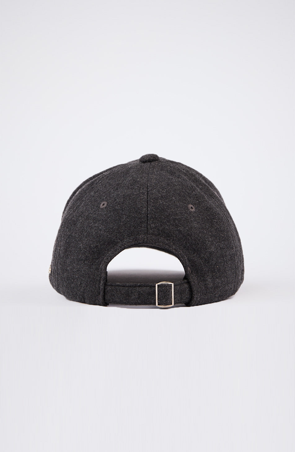 Melton Wool Cap in Dark Grey