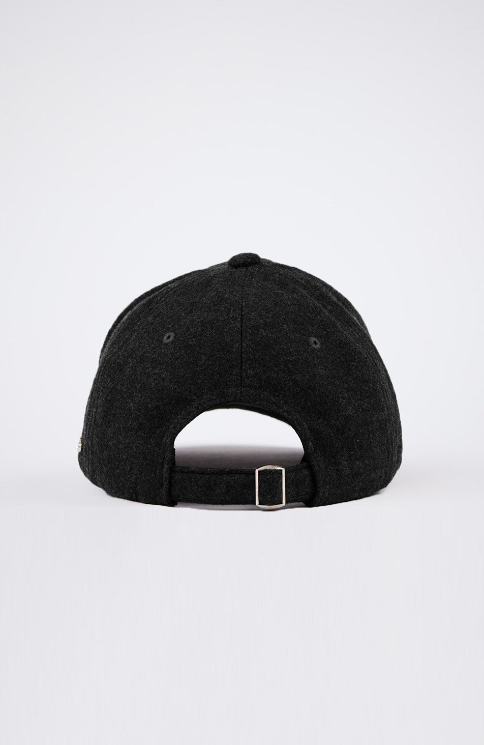 Melton Wool Cap in Black