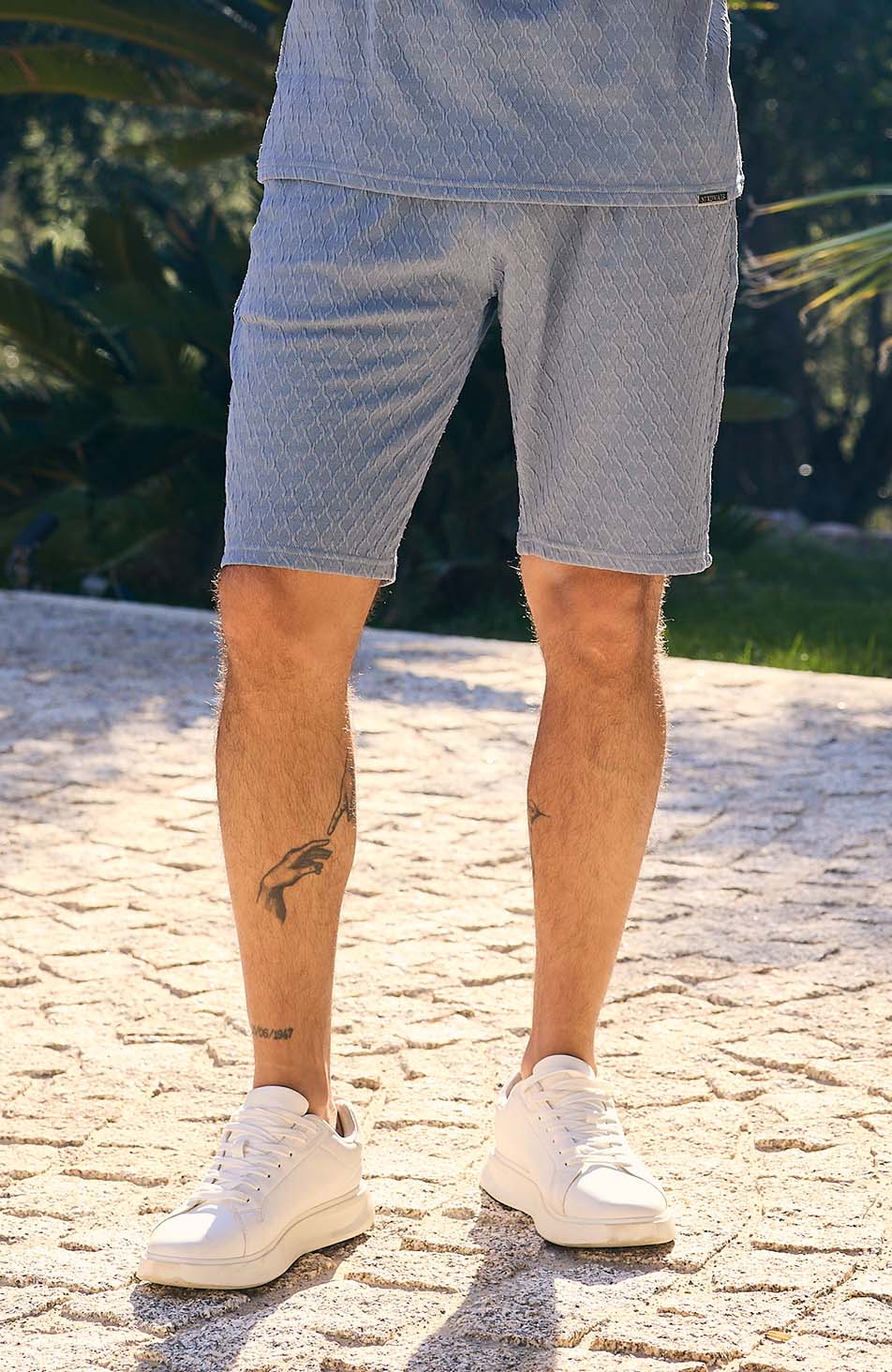Cannes Knit Shorts in Blue