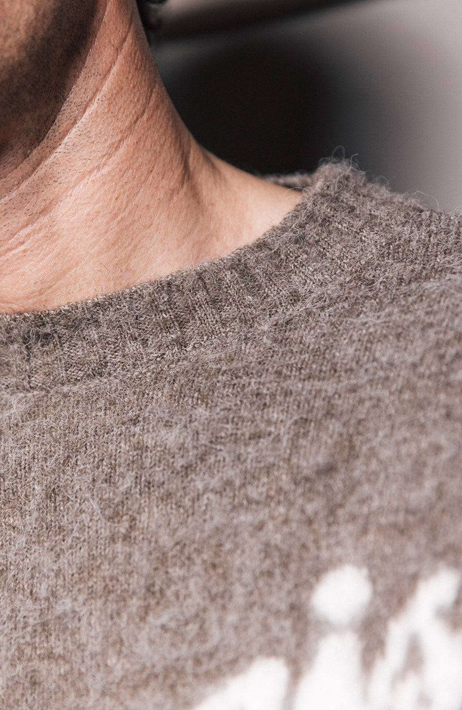 Atelier Oversized Brushed Knit Jumper in Truffle