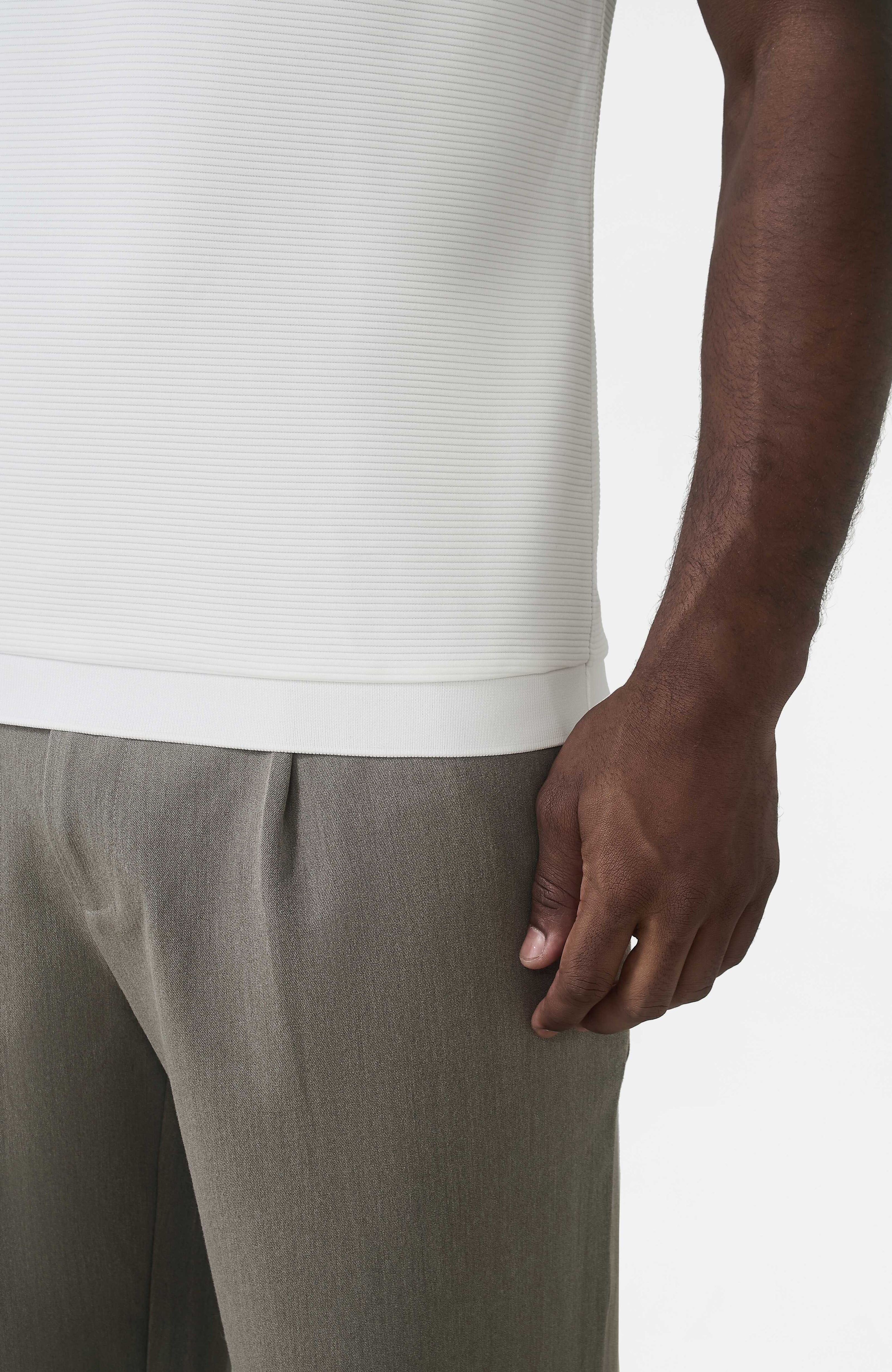 Premium Logo Collar Polo in White