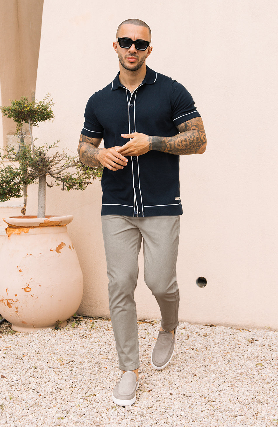 Beaufort Stretch Chinos in Taupe