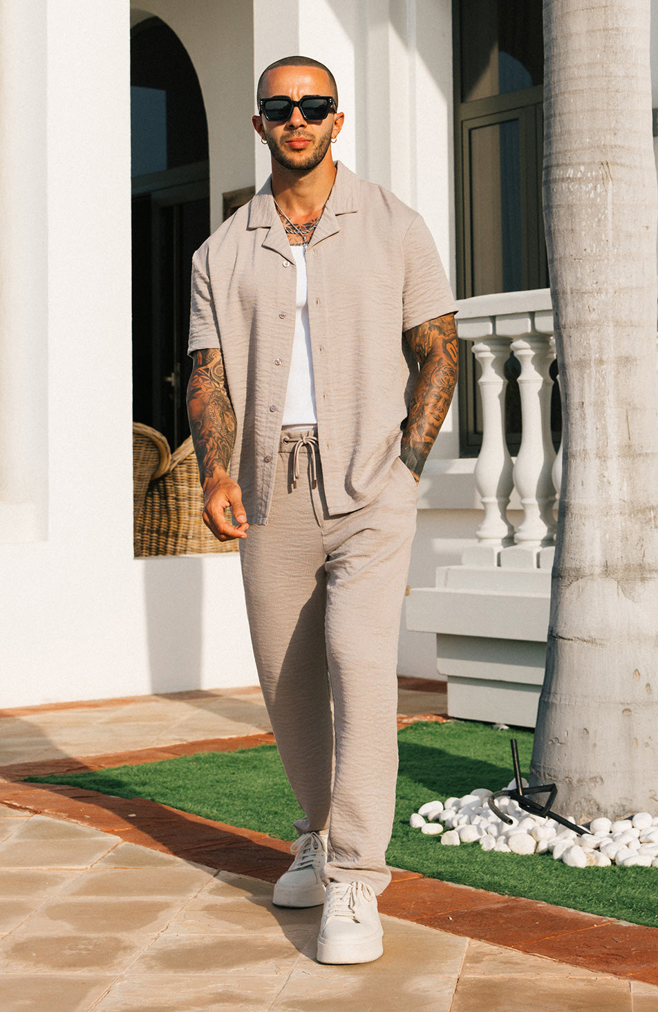 Fiorano Relaxed Fit Shirt in Taupe