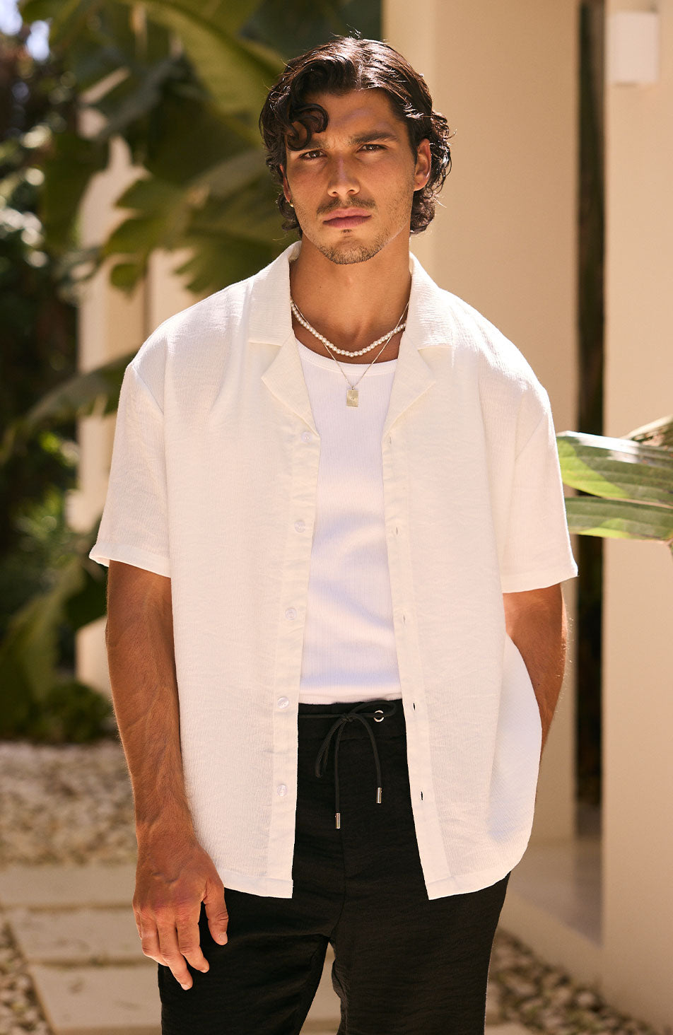 Fiorano Relaxed Fit Shirt in White