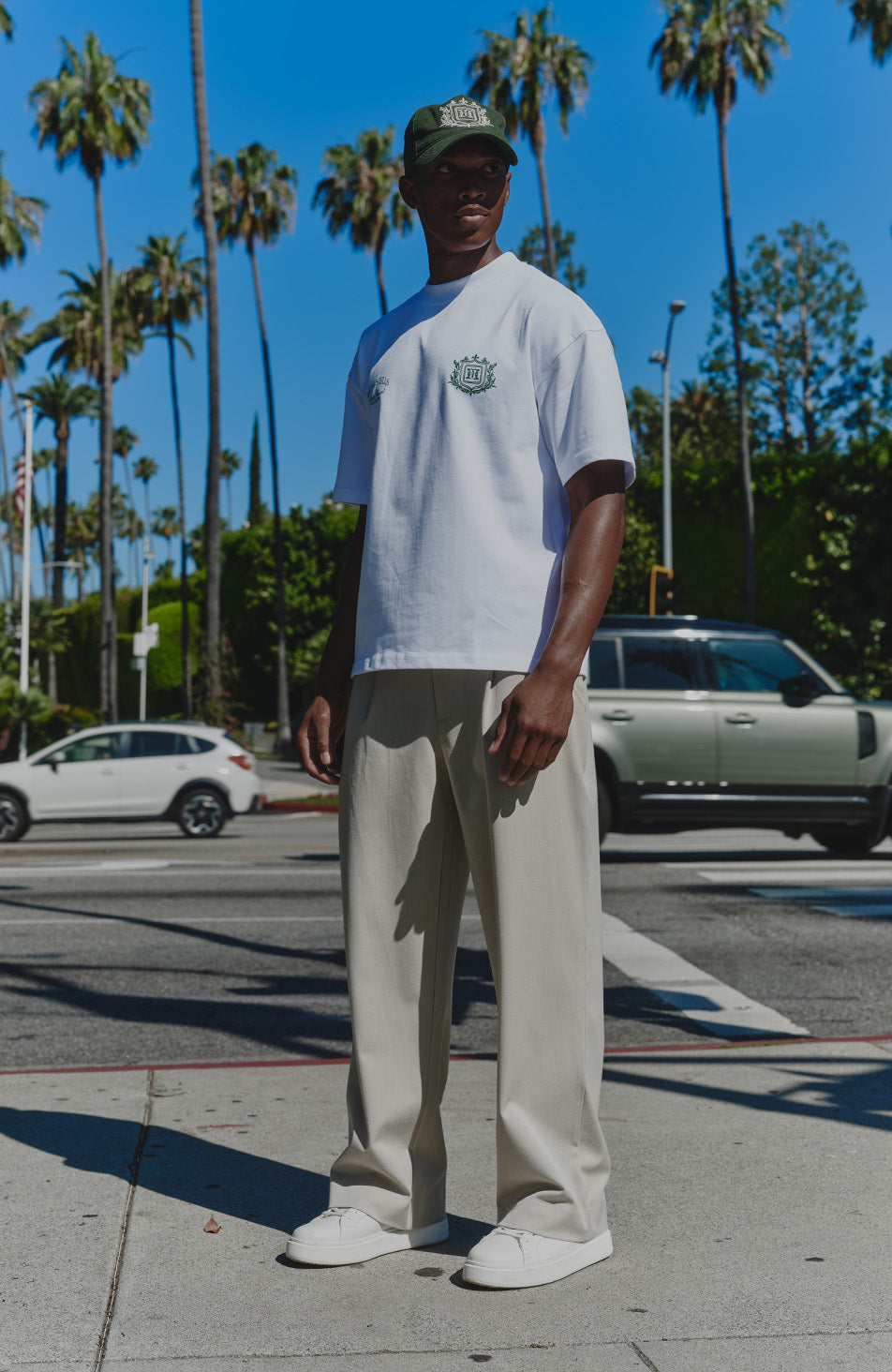 Hills Crest Graphic T-shirt in White