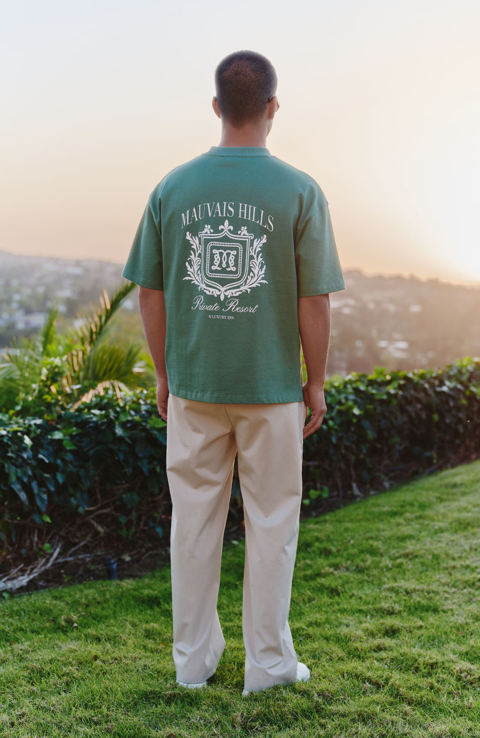Hills Crest Graphic T-shirt in Green