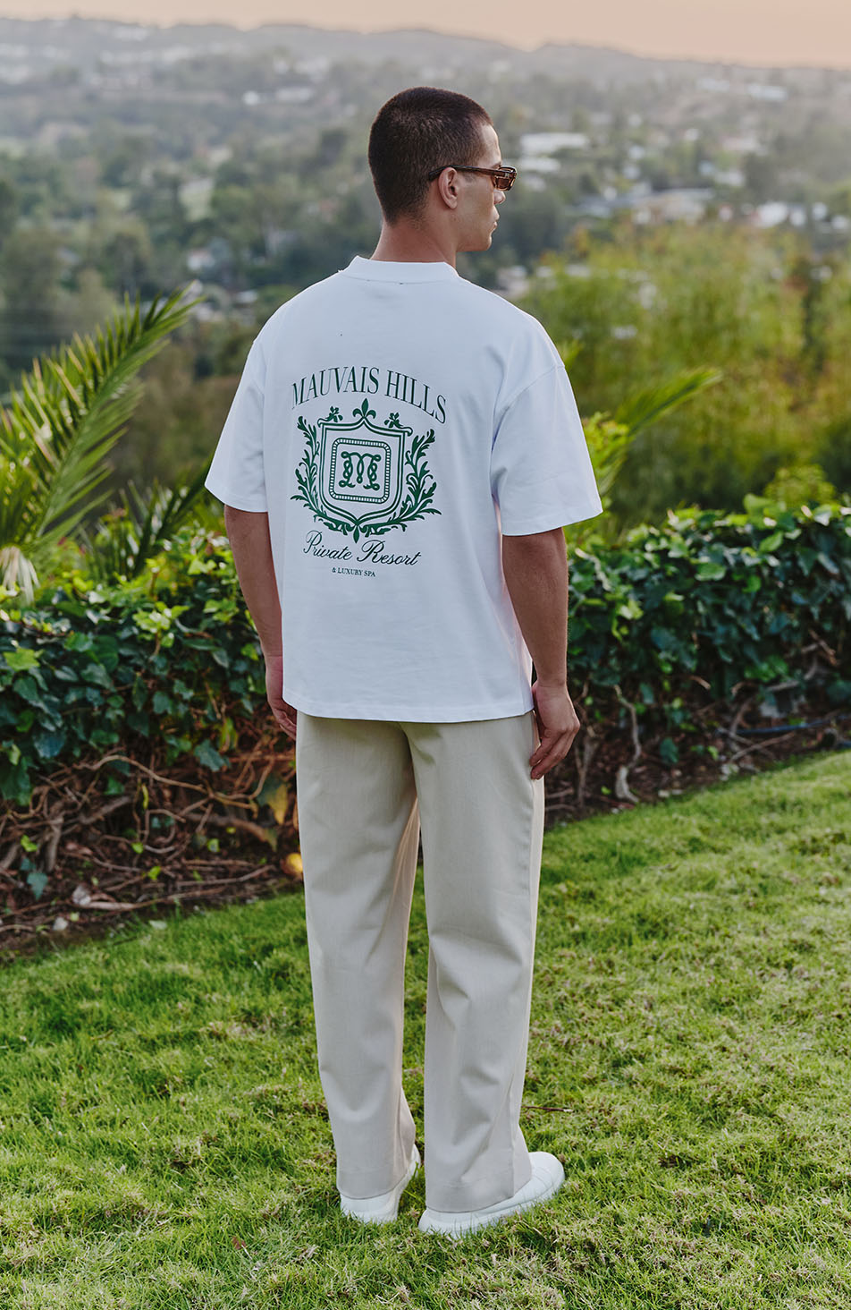 Hills Crest Graphic T-shirt in White