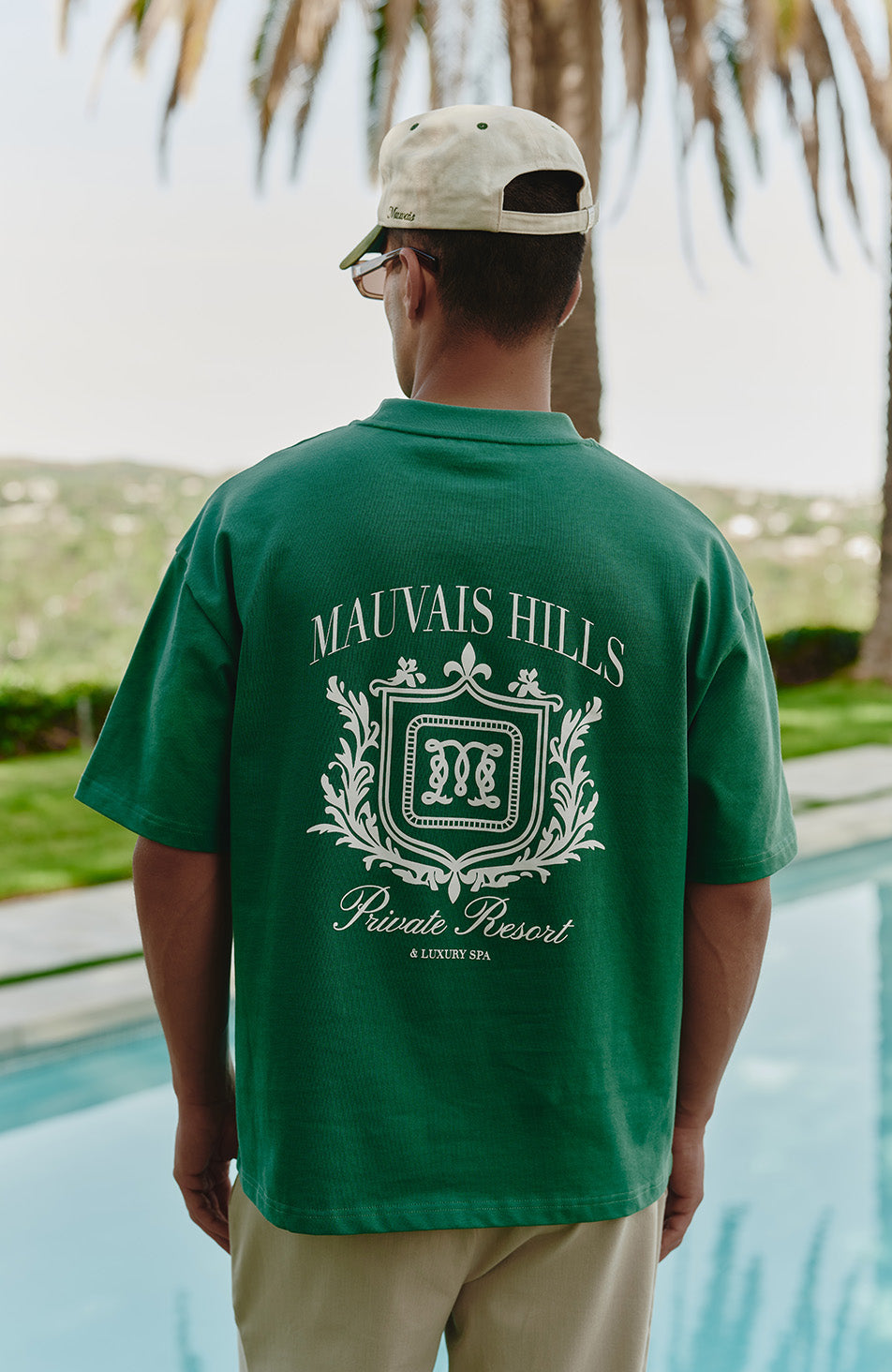 Hills Crest Graphic T-shirt in Green