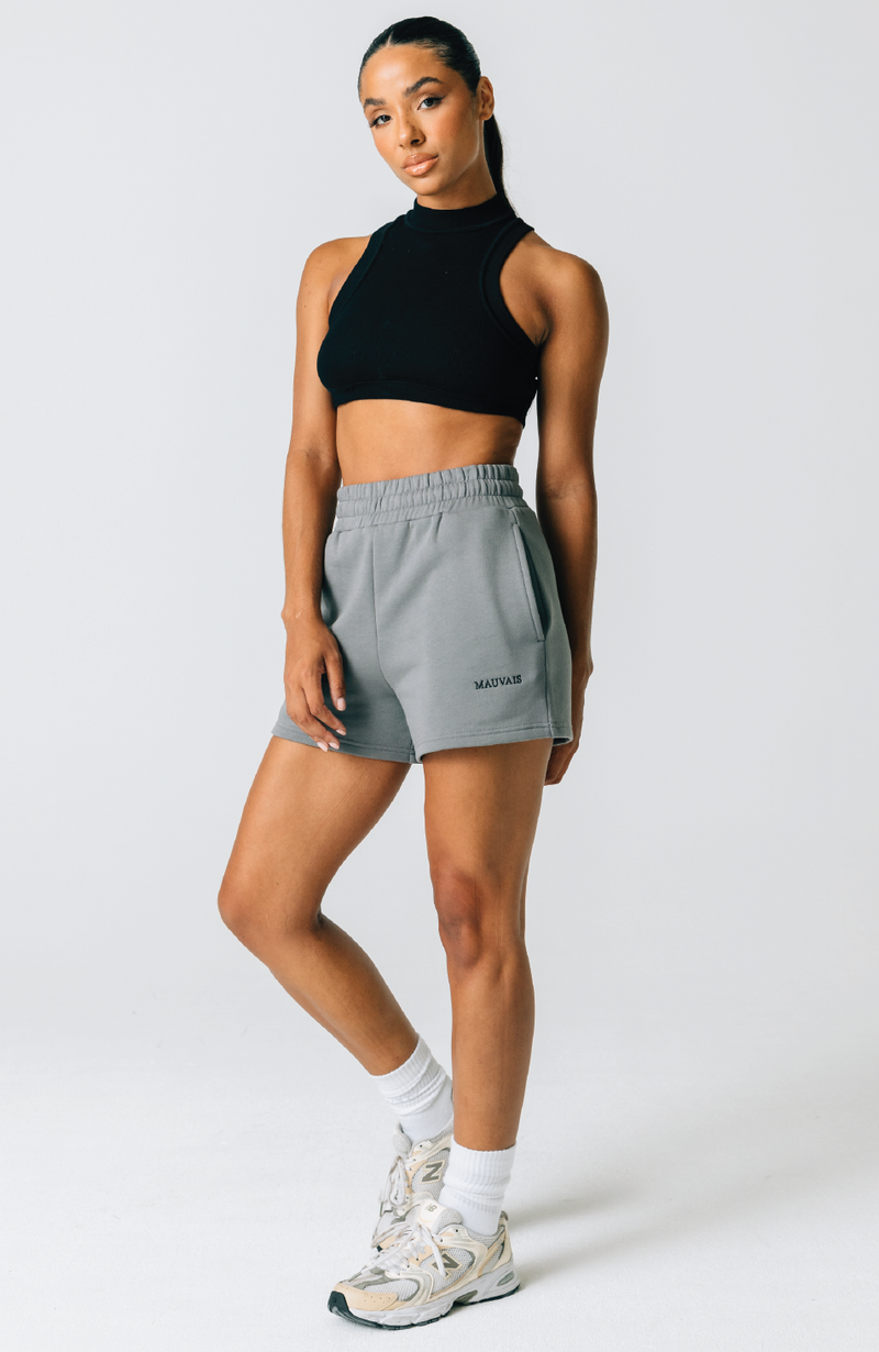 Womens Selena Sweat Shorts in Grey