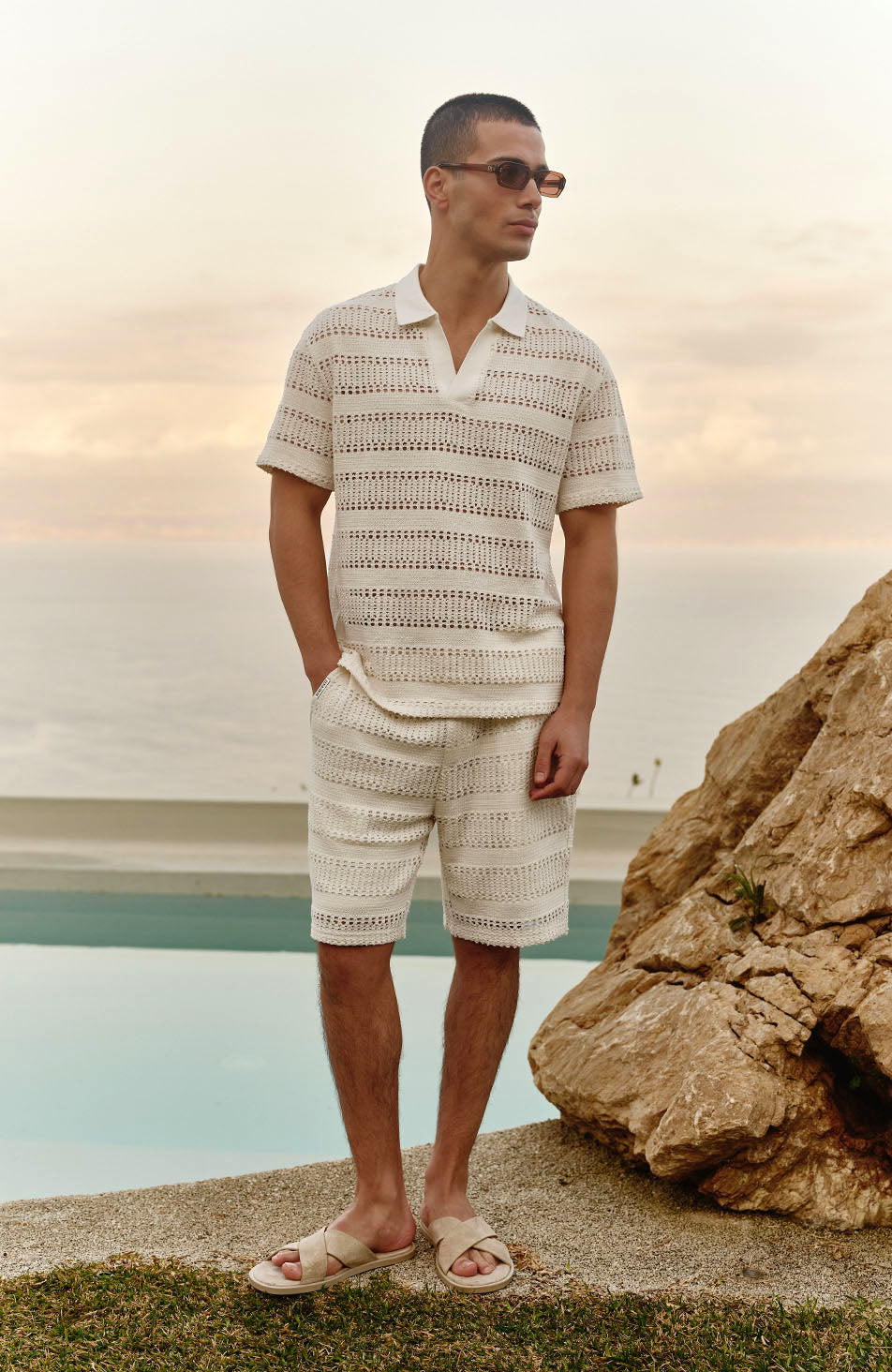 Romano Shorts in White
