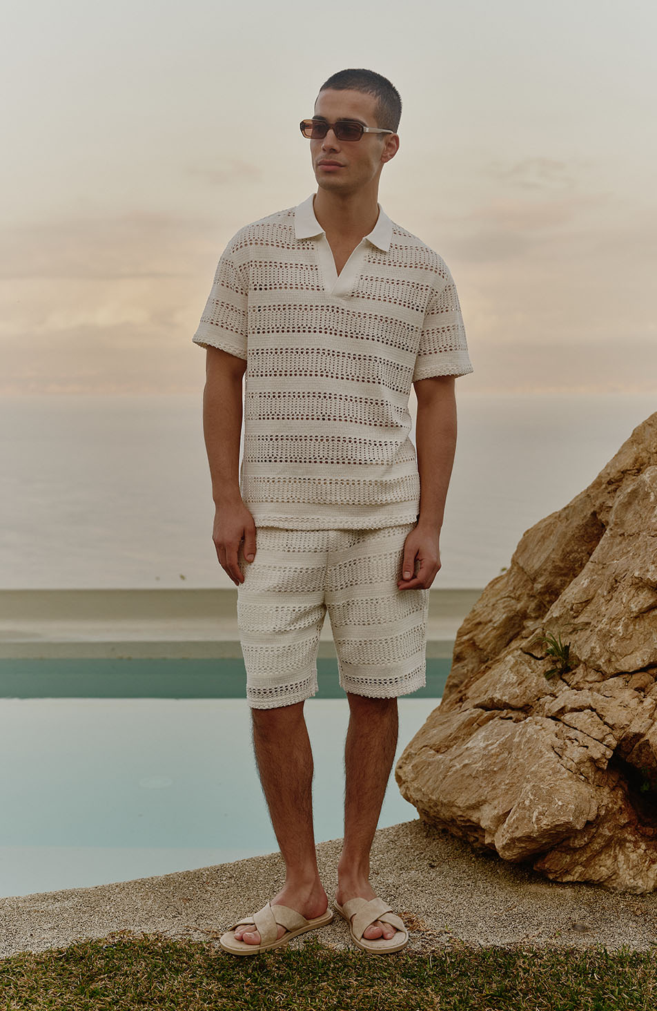 Romano Shorts in White