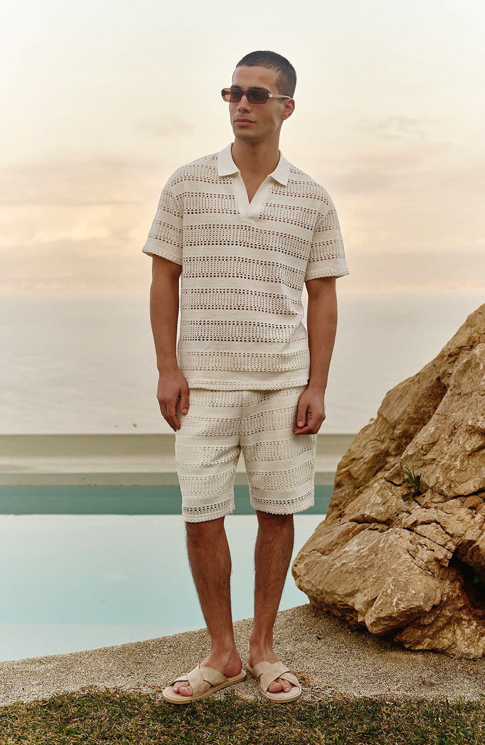 Romano Shorts in White