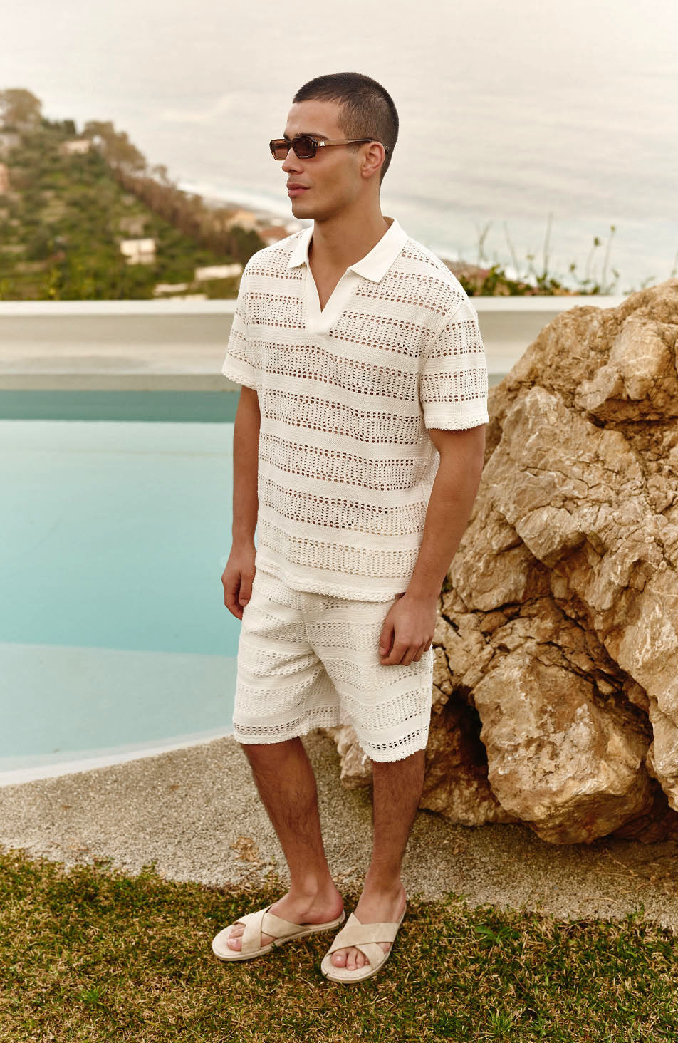 Romano Shorts in White