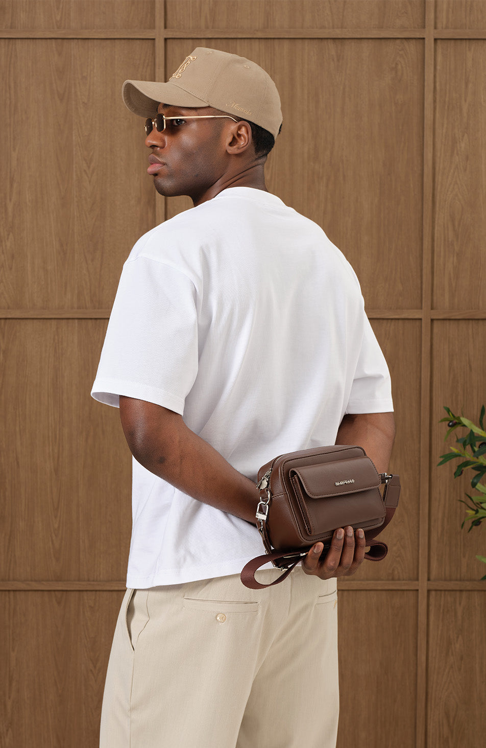 Santori Cross Body Bag in Brown