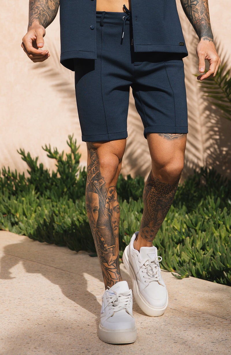 Lowell Luxe Shorts in Navy