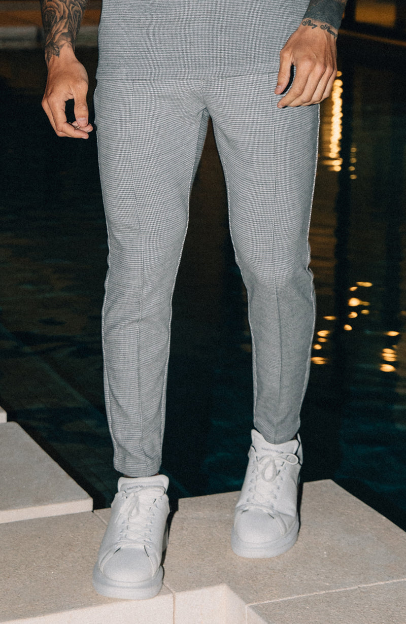 Dogtooth Trousers in Grey