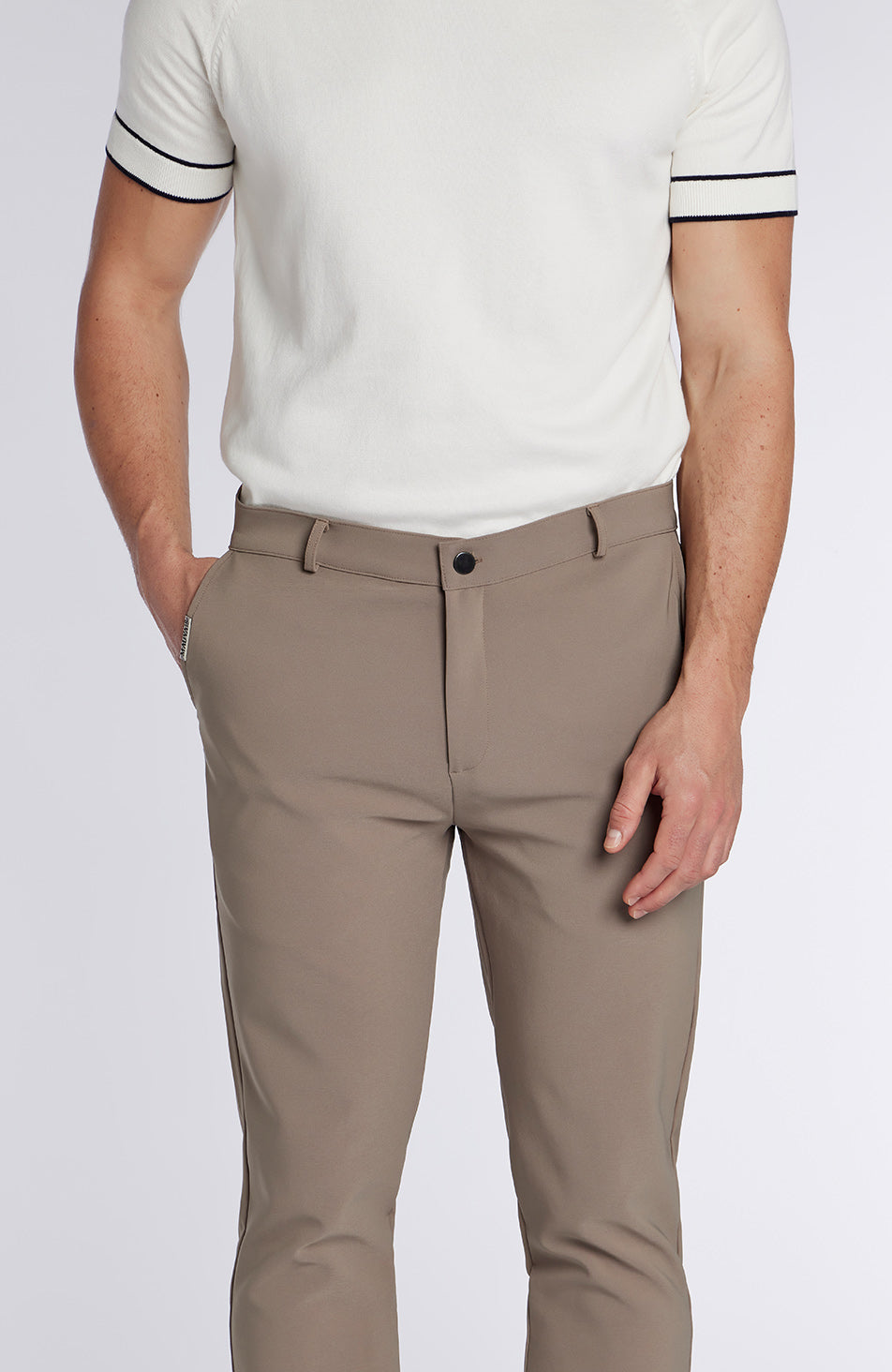 Signature Hybrid Trousers in Taupe